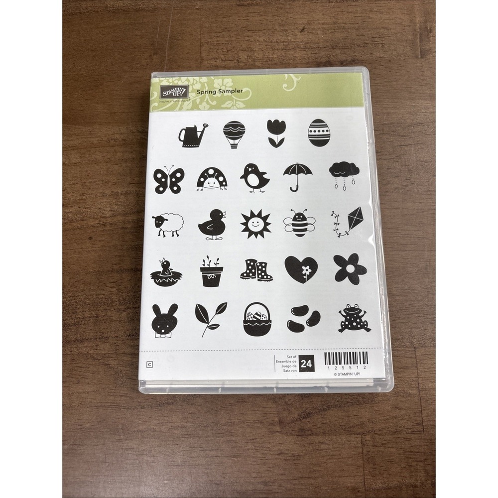 Stampin' Up! Spring Sampler Stamp Set 125512 Cling Set of 24